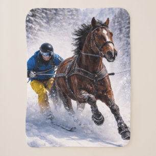 Winter-Pferd-Heimdekoration Sherpa-Decken Sherpadecke