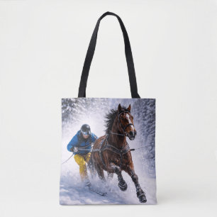 Winter-Pferd-Tragetaschen Einkaufstaschen