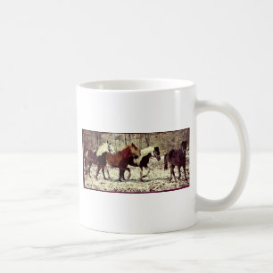Winter-Pferde Tasse