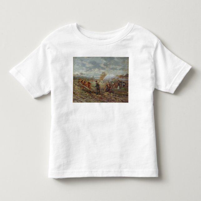 Winter-Pflügen Kleinkind T-shirt (Vorderseite)