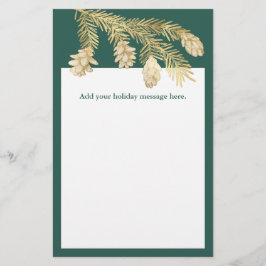 Winter Pine Christmas Briefpapier