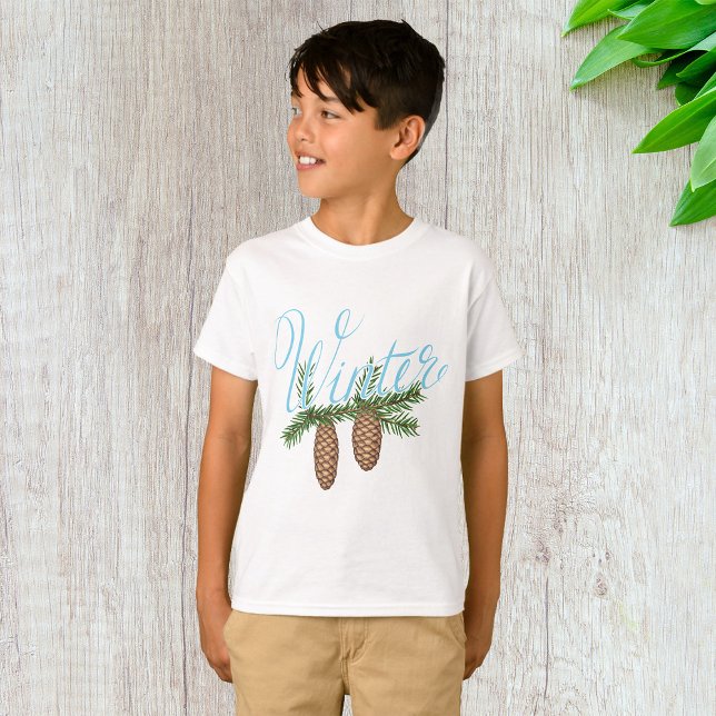 Winter Pine Cones T-Shirt (Von Creator hochgeladen)