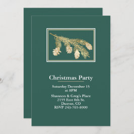 Winter Pine Holiday Party Einladung