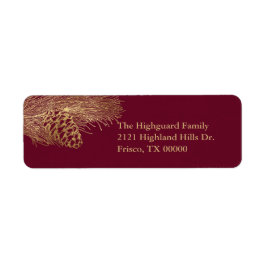 Winter Pine Holiday Rücksendeadresse