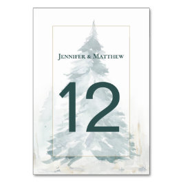 Winter Pine Romance Tischnummer