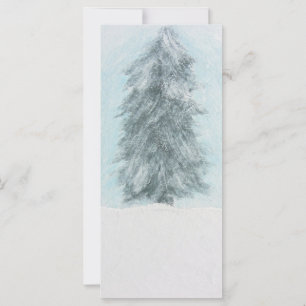 Winter Pine Tree - Acrylmalerei
