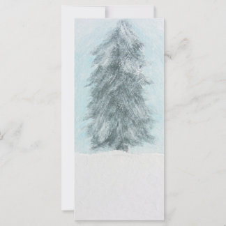 Winter Pine Tree - Acrylmalerei