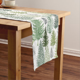 Winter Pine Tree Holiday Table Runner Kurzer Tischläufer