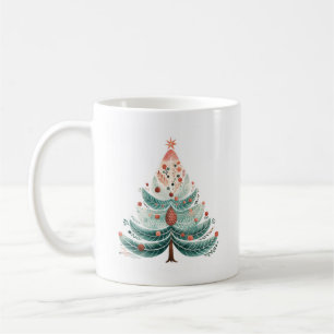 Winter Pine Tree Weihnachtskaffee Tasse