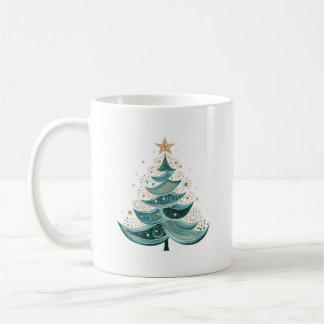 Winter Pine Tree Weihnachtskaffee Tasse