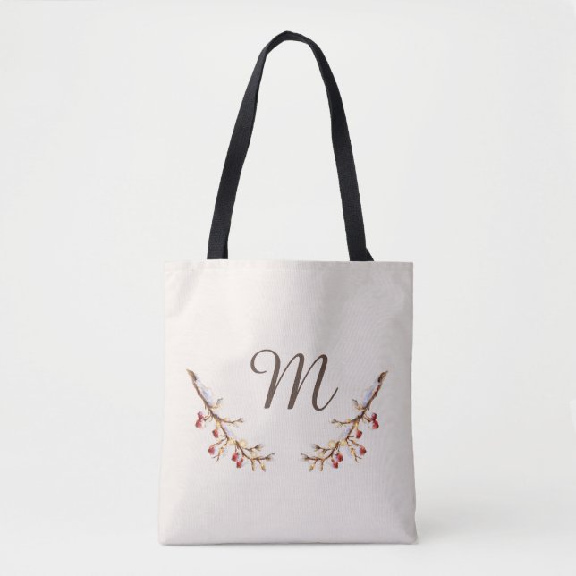 Winter Pinecone & Berry  Monogram (Vorderseite)