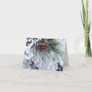 Winter Pinecone Karte