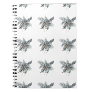 Winter Pinecone Notebook Notizblock