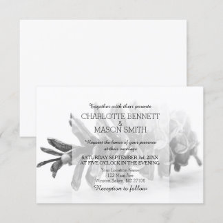 Winter Pinecone und Schneeflocken Hochzeitskarte Einladung