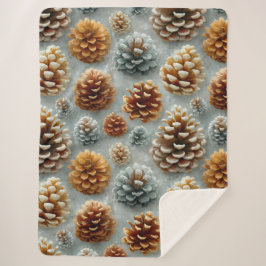 Winter Pinecones Harmonie Sherpadecke