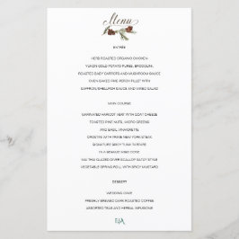 Winter Pinery Wedding Menu