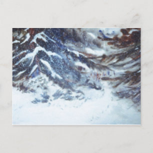 "Winter Pines #1" Landstraßen Postkarte