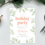 Winter Pines Editable Farbe Urlaub Einladung<br><div class="desc">Planen Sie ein stilvolles Fest mit dieser modernen Einladung,  die Ihre Gäste lieben werden. Design by © berrysweet . Printfähige digitale Dateien sind verfügbar! Besuchen Sie unsere Website unter www.berryberrysweet.com für weitere Informationen!</div>