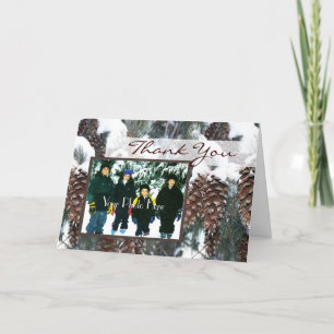 Winter Pines Foto Dankeskarte