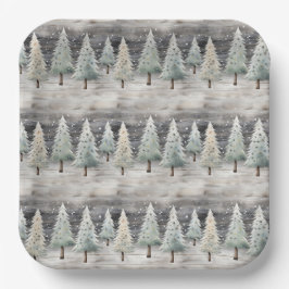 Winter Pines & Holiday Sentiments Pappteller