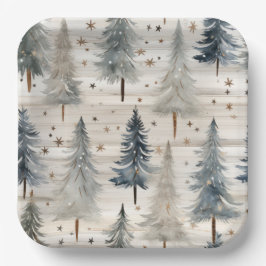 Winter Pines & Holiday Sentiments Pappteller