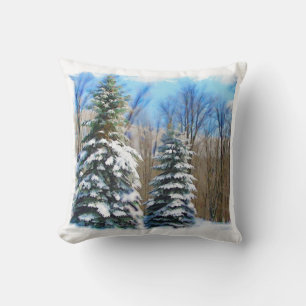 Winter Pines Pillow Kissen