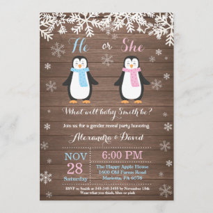 Winter-Pinguin-Bärengeschlecht: Einladung