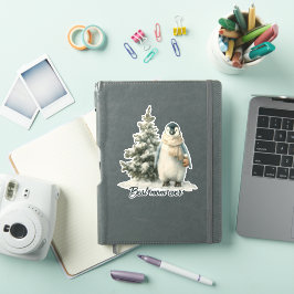 Winter-Pinguin „Beste Mutter überhaupt“ Design Aufkleber