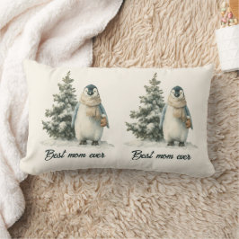 Winter-Pinguin „Beste Mutter überhaupt“ Design Lendenkissen