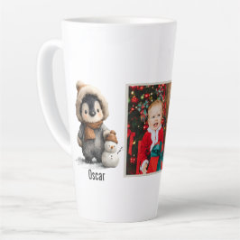 Winter-Pinguin mit Schneemann-Design Milchtasse