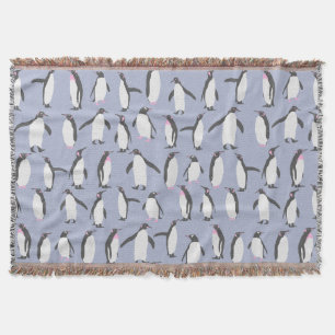 Winter Pinguine nahtlose Muster + Ihre Ideen Decke