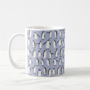 Winter Pinguine nahtlose Muster + Ihre Ideen Tasse