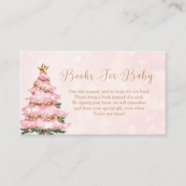 Winter Pink Baby Its Cold Outside Books For Baby Begleitkarte (Vorderseite)