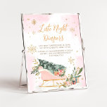 Winter Pink Gold Snowflake Spate Night Diapers Poster<br><div class="desc">Mit dieser kalten Outside Babydusche mit unserem niedlichen und liebevoll bedruckbaren Spätabentaucher-Sign können Sie Ihre Veranstaltung ganz besonders genießen. Laden Sie diese Touch herunter,  personalisieren Sie sie und schaffen Sie bleibende Erinnerungen! BS583</div>