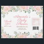 Winter Pink Snowflake Floral Chip Beutel Wrapper Flyer<br><div class="desc">Winter Pink Snowflake Floral Chip Beutel Wrapper</div>