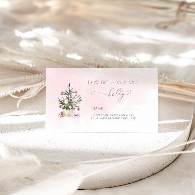 Winter pink wie groß ist Mama's Bauchspeicheldrüse Begleitkarte (Von Creator hochgeladen)