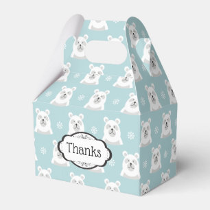 Winter-Polar-Bär-Favor-Box Geschenkschachtel