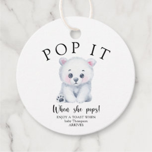 Winter-Polar-Bär - Pop it! Wenn sie platzt Geschenkanhänger