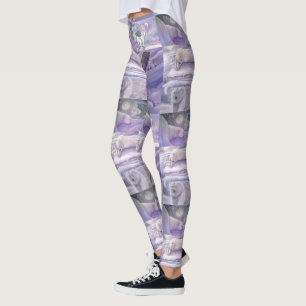 Winter Polar Bären Art Collage Leggings