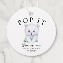 Winter Polarbär - Pop! Wenn sie Pop Geschenkanhänger