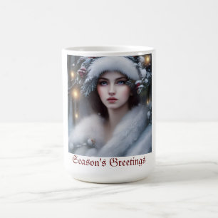 Winter Princess Custom Holiday Kaffeetasse