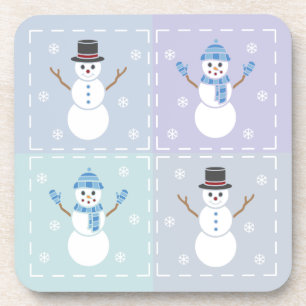 Winter-Quilt-Quadrat-Untersetzer Untersetzer