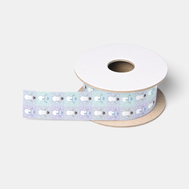 Winter Quilt Ribbon Satinband (Spule)
