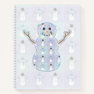 Winter-Quilt-Spiralblock Notizbuch