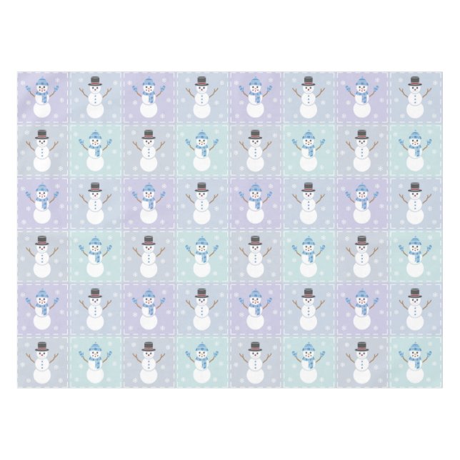 Winter Quilt Tablecloth Tischdecke (Vorderseite (Horizontal))