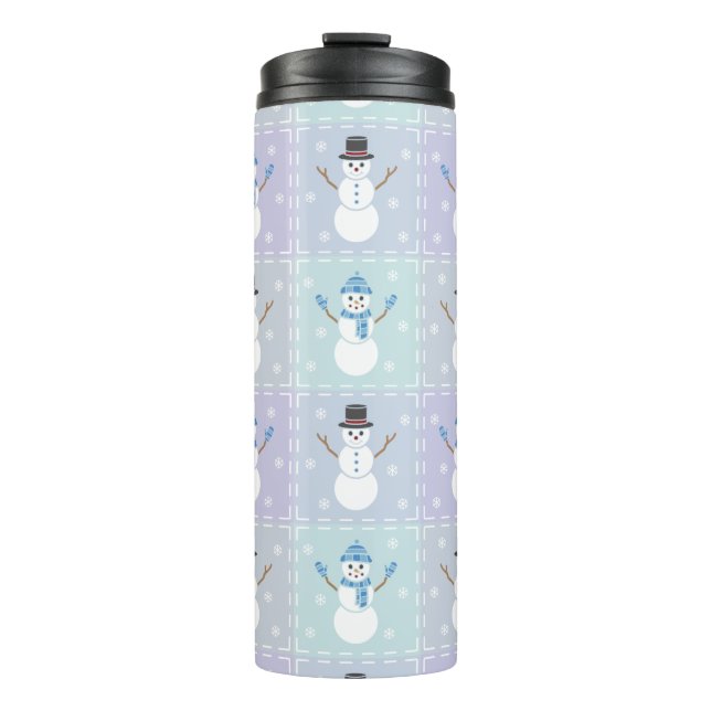 Winter Quilt Thermal Tumbler Thermosbecher (Vorderseite)