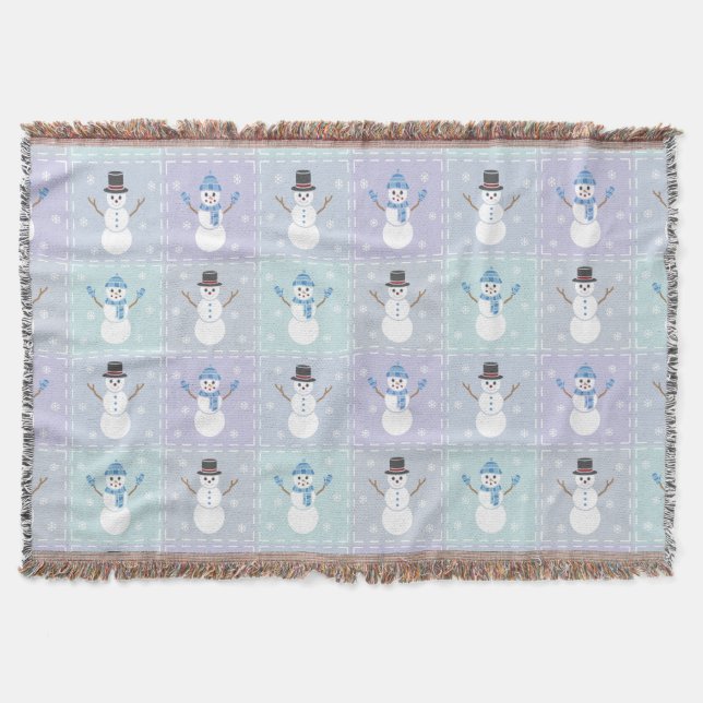 Winter Quilt Throw Blanket Decke (Vorderseite)