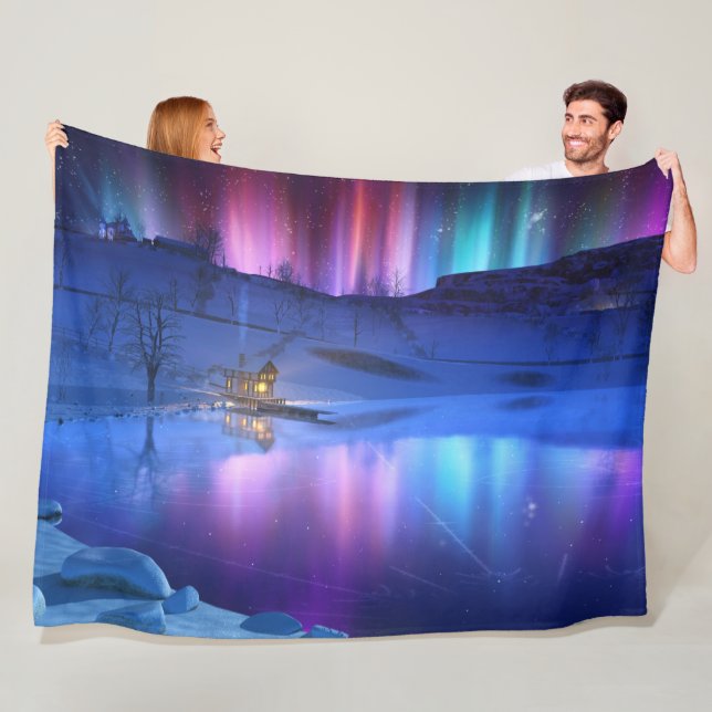Winter Rainbow Fleece Blanket (Beispiel)
