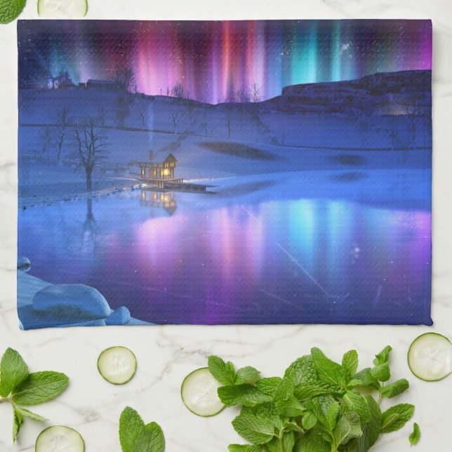 Winter Rainbow Handtuch (Gefaltet)