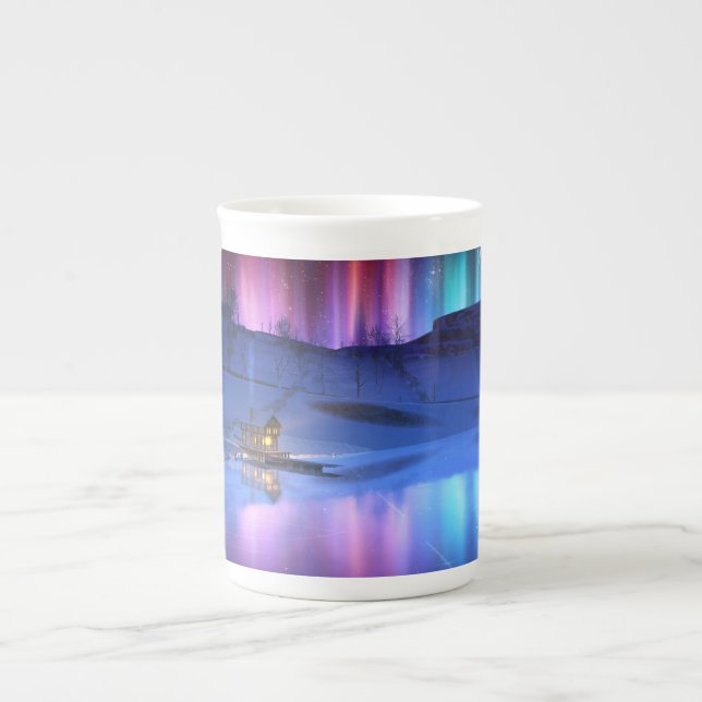 Winter-Rainbow-Tasse Prozellantasse (Vorderseite)